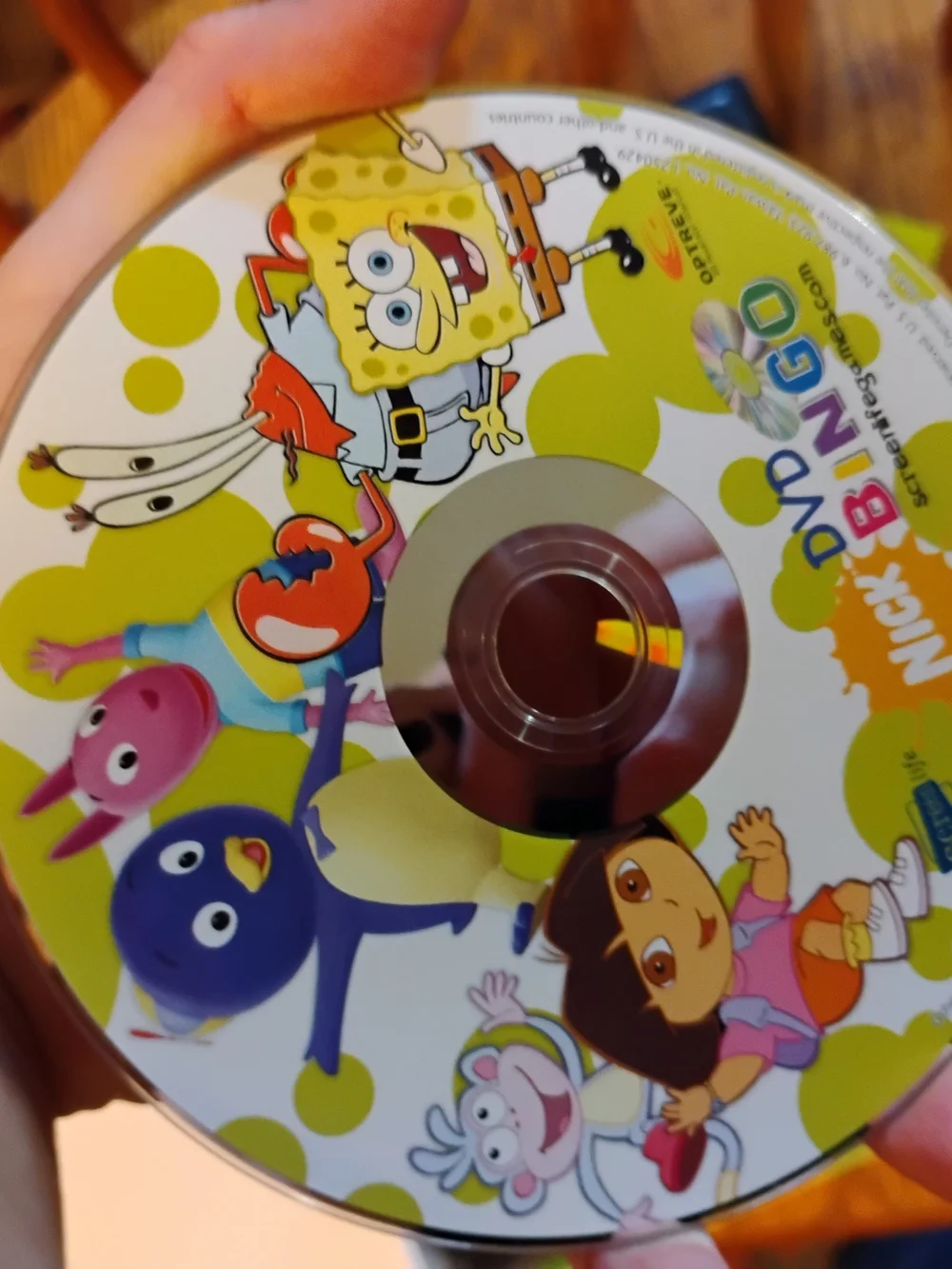 Nickelodeon DVD Bingo Game - Green, Yellow, Purple, Pink